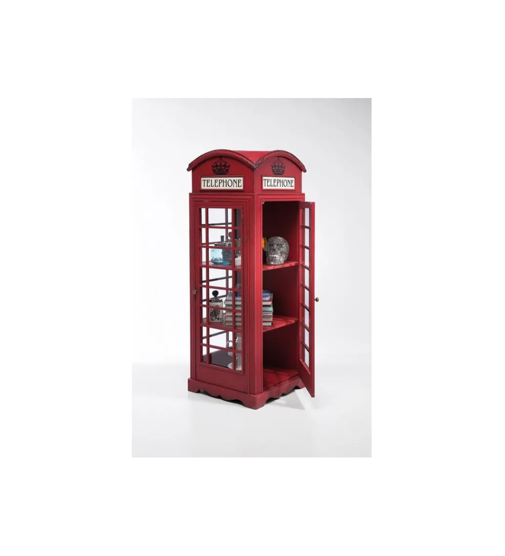 Witryna LONDON TELEPHONE 140 cm czerwona*KARE Outlet