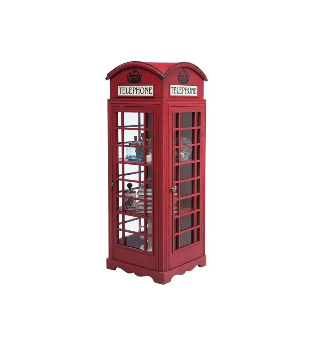 Witryna LONDON TELEPHONE 140 cm czerwona*KARE Outlet