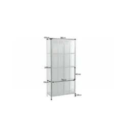 Witryna OLIMPIA 80 cm czarna*Invicta Interior Hot