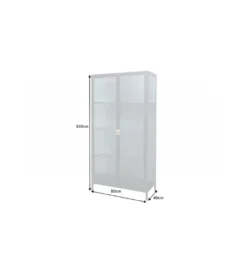 Witryna OLIMPIA II 80 cm czarna*Invicta Interior Best