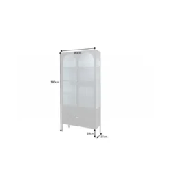 Witryna OLIMPIA III 80 cm czarna*Invicta Interior