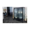 Witryna OLIMPIA III 90 cm czarna*Invicta Interior Online