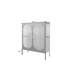 Witryna OLIMPIA III 90 cm czarna*Invicta Interior Online