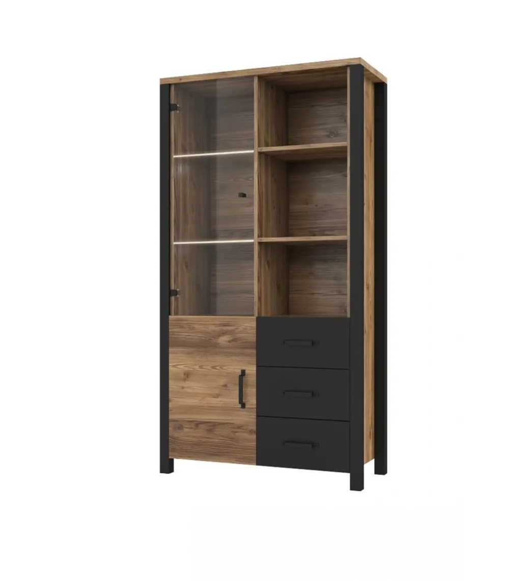 Witryna OLIN WM 101 cm w optyce świerku Appenzeller*Helvetia Sale