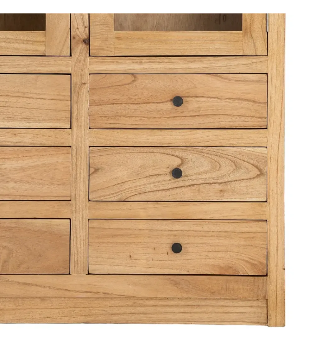 Witryna OMENTA 180 cm drewno mindi naturalna*Zona-Design Discount