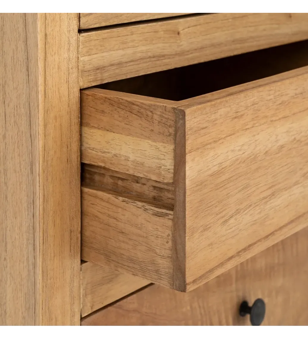 Witryna OMENTA 180 cm drewno mindi naturalna*Zona-Design Discount