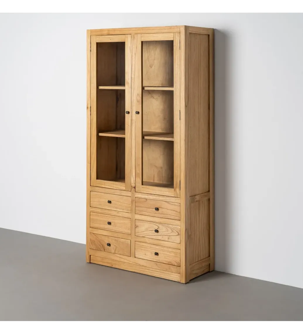 Witryna OMENTA 180 cm drewno mindi naturalna*Zona-Design Discount