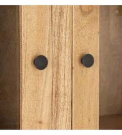 Witryna OMENTA 180 cm drewno mindi naturalna*Zona-Design Discount