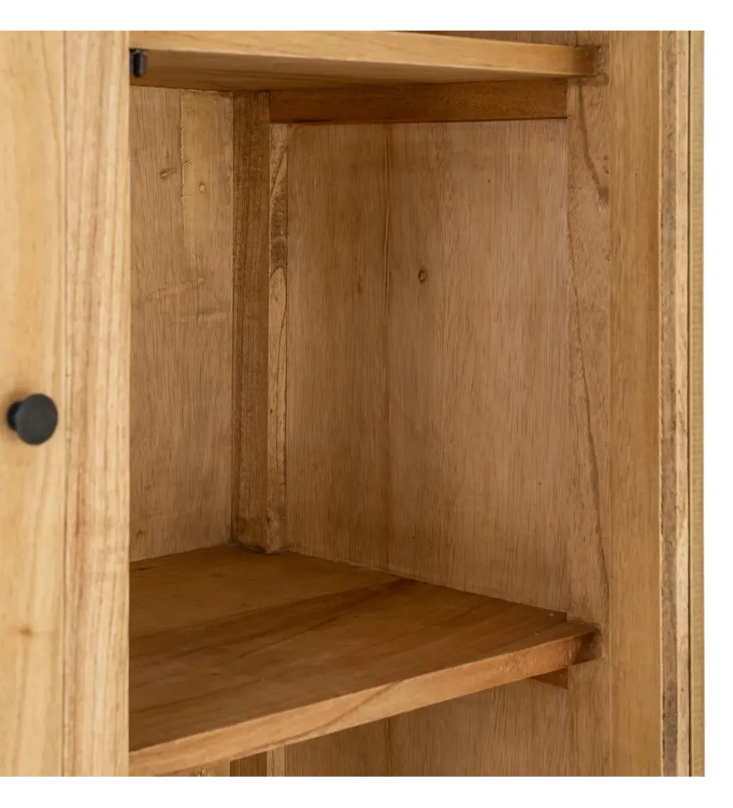 Witryna OMENTA 180 cm drewno mindi naturalna*Zona-Design Discount