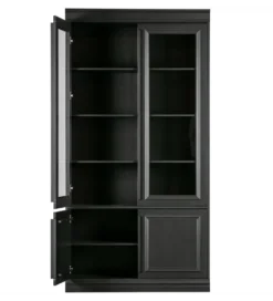 Witryna ORGANIZE 215 cm drewno sosna czarny mat*WOOOD Online