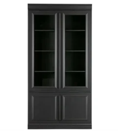 Witryna ORGANIZE 215 cm drewno sosna czarny mat*WOOOD Online