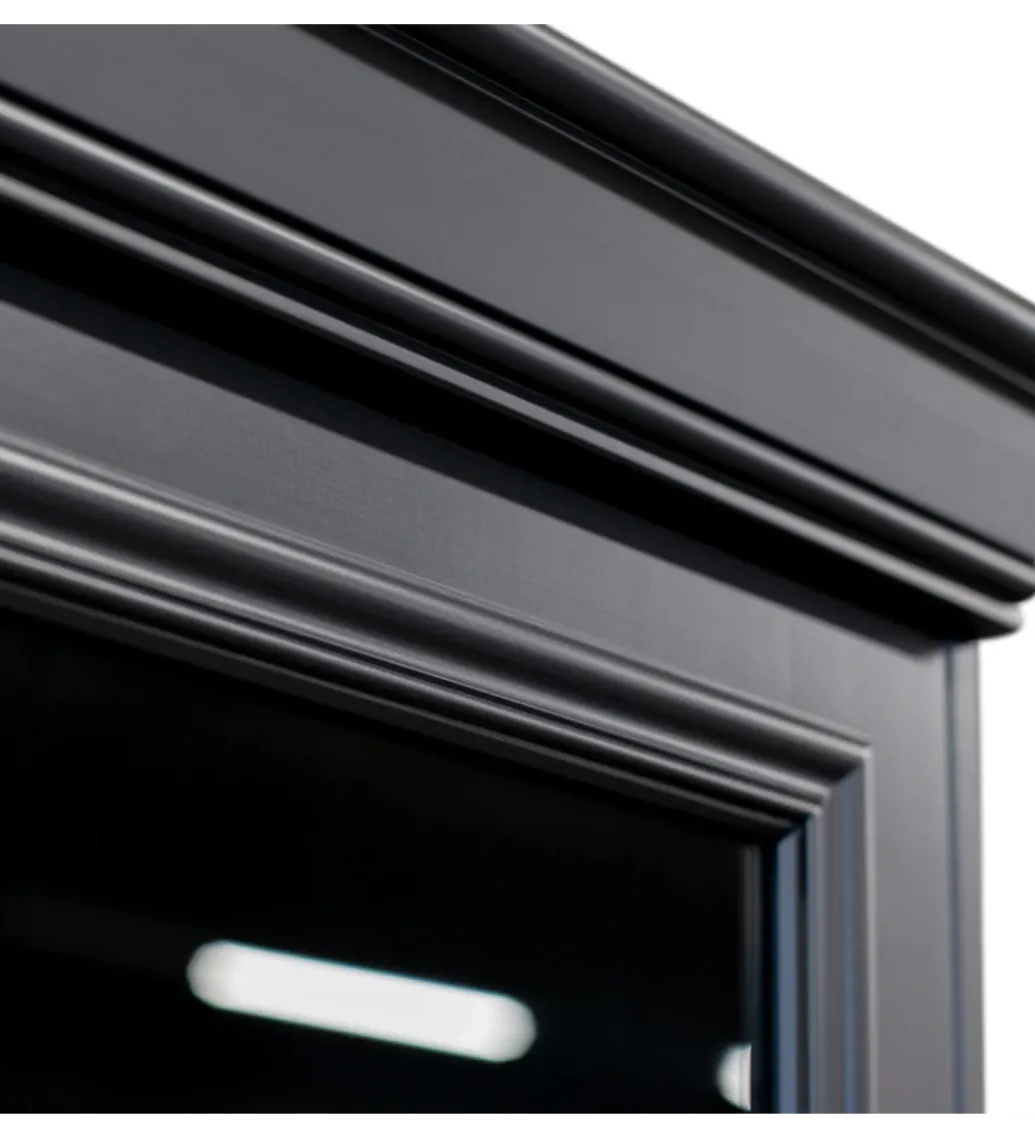 Witryna ORGANIZE 215 cm drewno sosna czarny mat*WOOOD Online