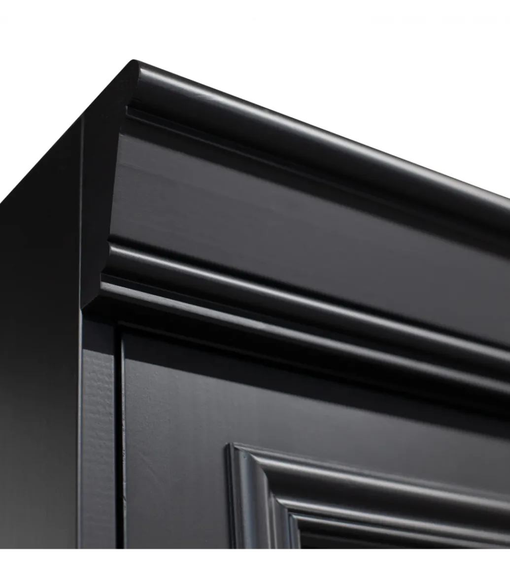 Witryna ORGANIZE 215 cm drewno sosna czarny mat*WOOOD Online