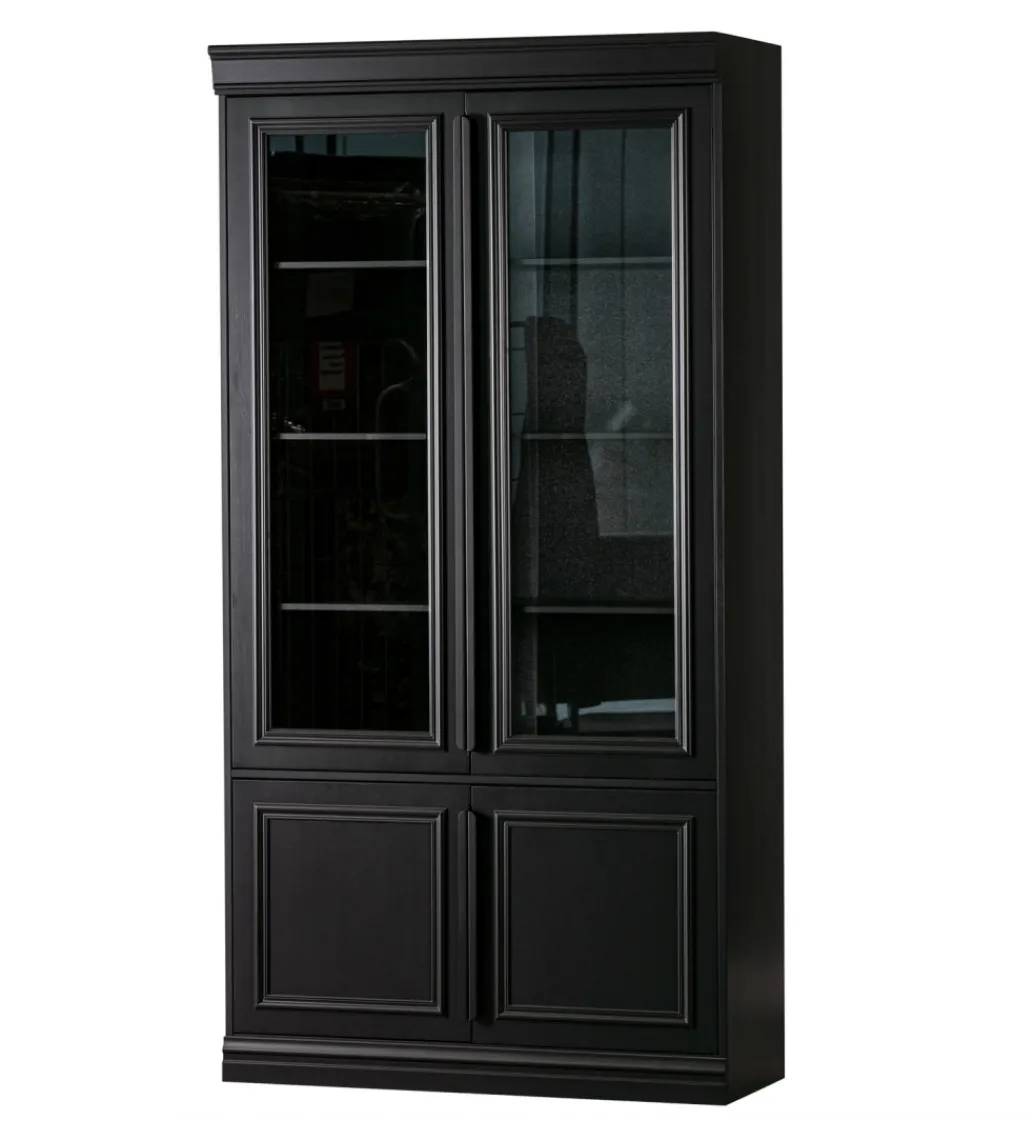Witryna ORGANIZE 215 cm drewno sosna czarny mat*WOOOD Online
