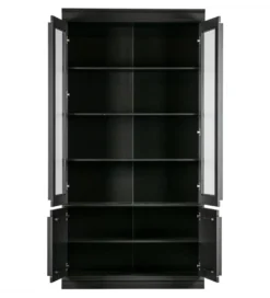 Witryna ORGANIZE 215 cm drewno sosna czarny mat*WOOOD Online