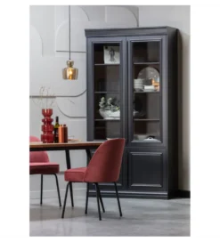 Witryna ORGANIZE 215 cm drewno sosna czarny mat*WOOOD Online