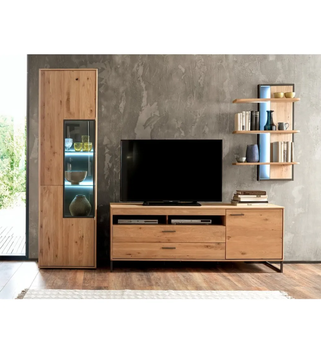 Witryna PORTLAND 64 cm lewostronna dębowa*MCA Outlet