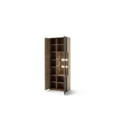 Witryna VALENCIA 79 cm antracytowo naturalna*MCA Clearance