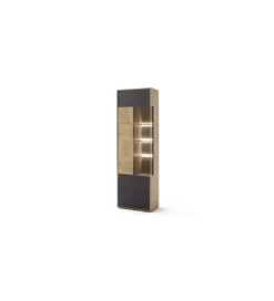 Witryna VALENCIA 64 cm lewostronna Antracytowo Naturalna*MCA Clearance