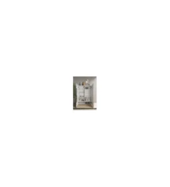 Witryna VENUS 121 cm biała z dodatkiem koloru dąb Cadiz*MCA Linia Włoska Discount
