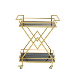Wózek do serwowania Trolley Piramids 65 cm złoty*KARE New