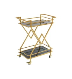 Wózek do serwowania Trolley Piramids 65 cm złoty*KARE New