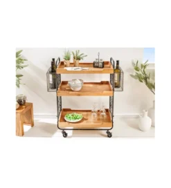Wózek do serwowania TULUZA 80 cm drewno sosna*Invicta Interior Sale