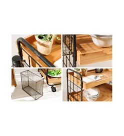 Wózek do serwowania TULUZA 80 cm drewno sosna*Invicta Interior Sale
