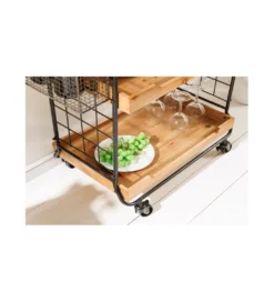 Wózek do serwowania TULUZA 80 cm drewno sosna*Invicta Interior Sale