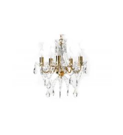 Żyrandol Karat S 40 cm 5 ramion złoty*Invicta Interior Clearance