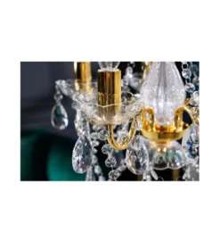 Żyrandol Karat S 40 cm 5 ramion złoty*Invicta Interior Clearance