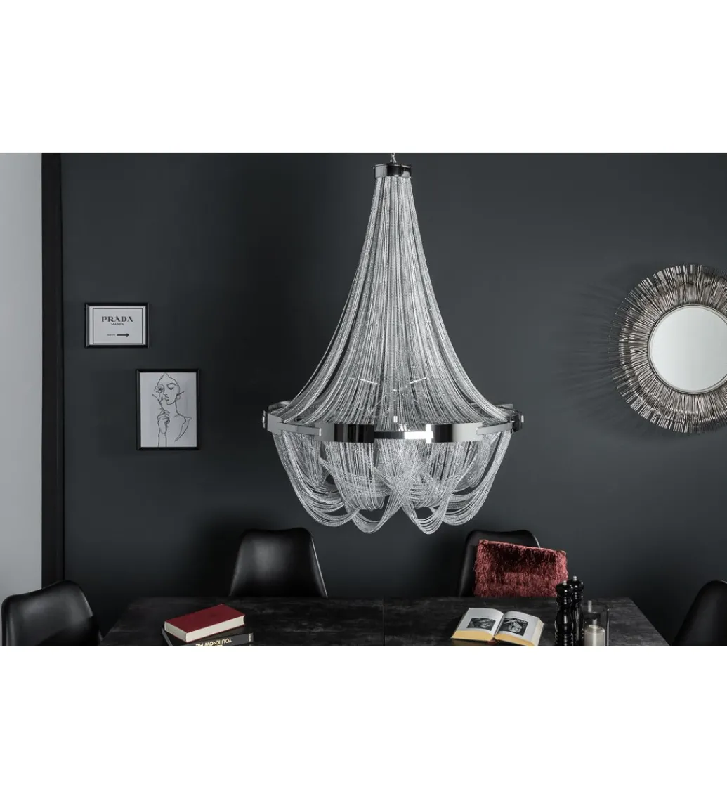 Żyrandol Royal 70 cm srebrny*Invicta Interior Discount