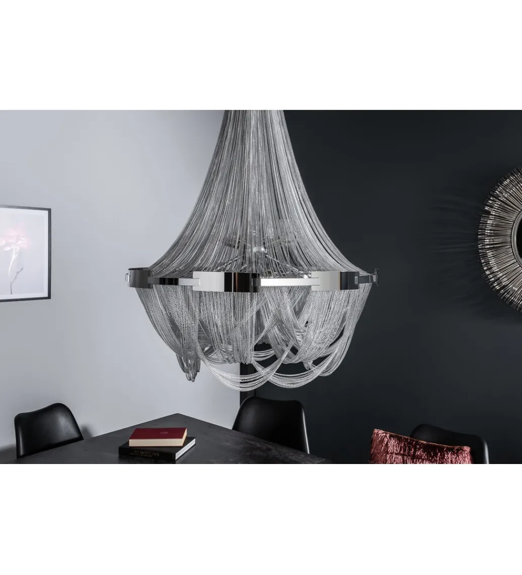 Żyrandol Royal 70 cm srebrny*Invicta Interior Discount