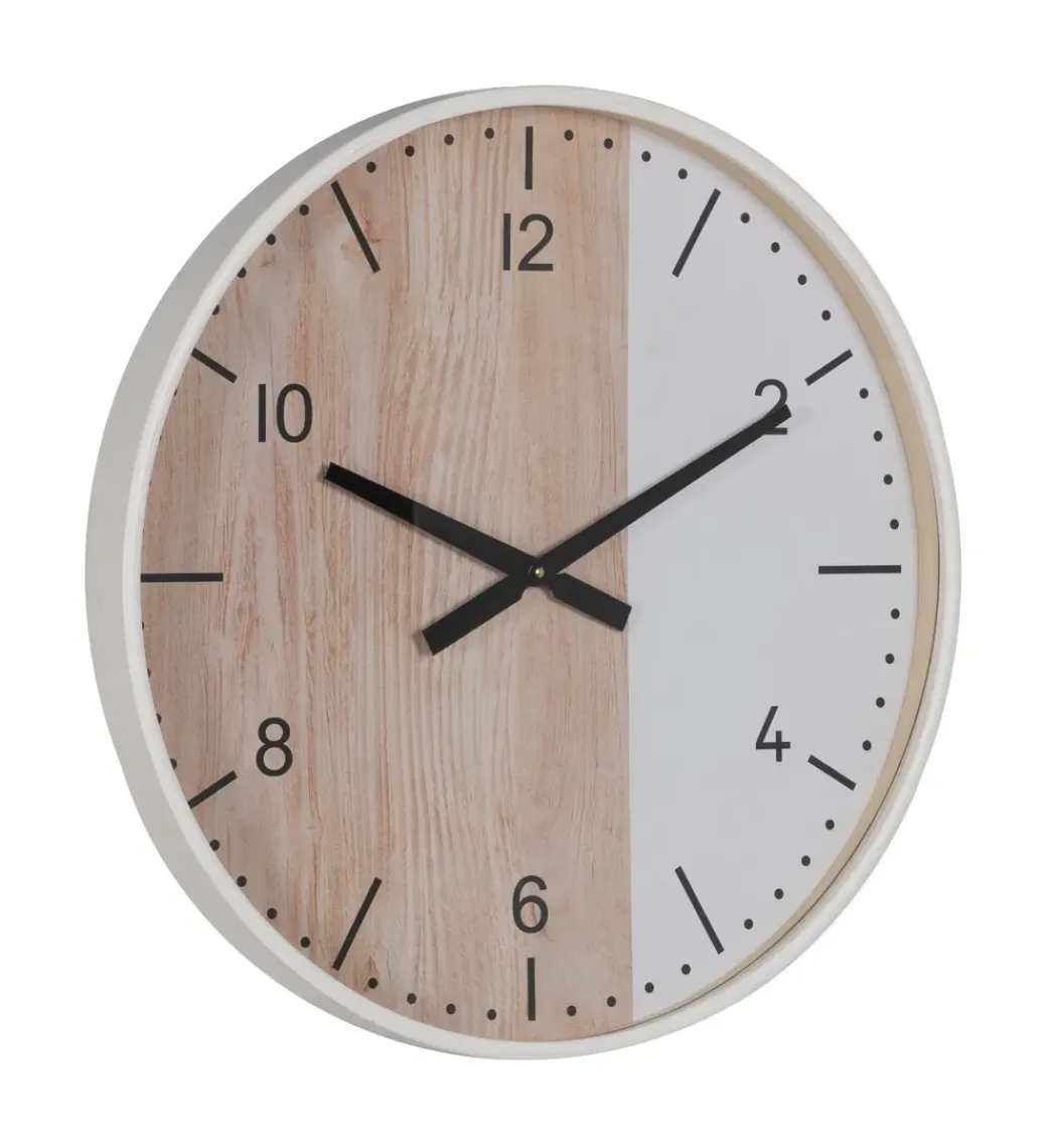 Zegar KUMINA 60 cm naturalny biały*Zona-Design Discount