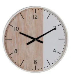 Zegar KUMINA 60 cm naturalny biały*Zona-Design Discount