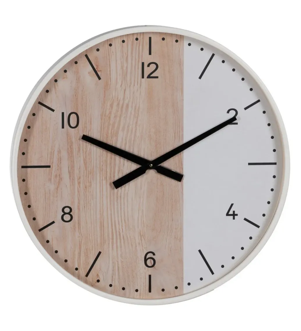 Zegar KUMINA 60 cm naturalny biały*Zona-Design Discount
