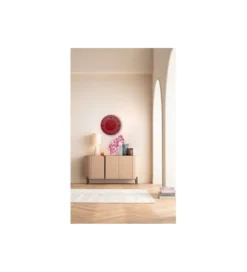 Zegar LEONARDO 49 cm czerwony złoty*KDesign Best