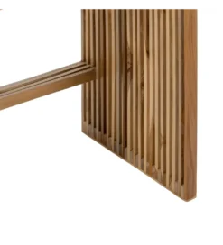 Zestaw 2 ławek BELLAMONTE 50 cm 41 cm drewno teak*Zona-Design New