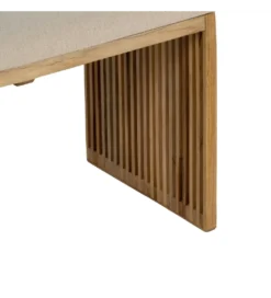 Zestaw 2 ławek BELLAMONTE 115 cm 106 cm drewno teak*Zona-Design Sale