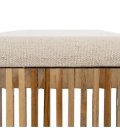 Zestaw 2 ławek BELLAMONTE 115 cm 106 cm drewno teak*Zona-Design Sale