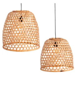 Zestaw 2 lamp wiszących WATEY 42 cm naturalne*Zona-Design Outlet