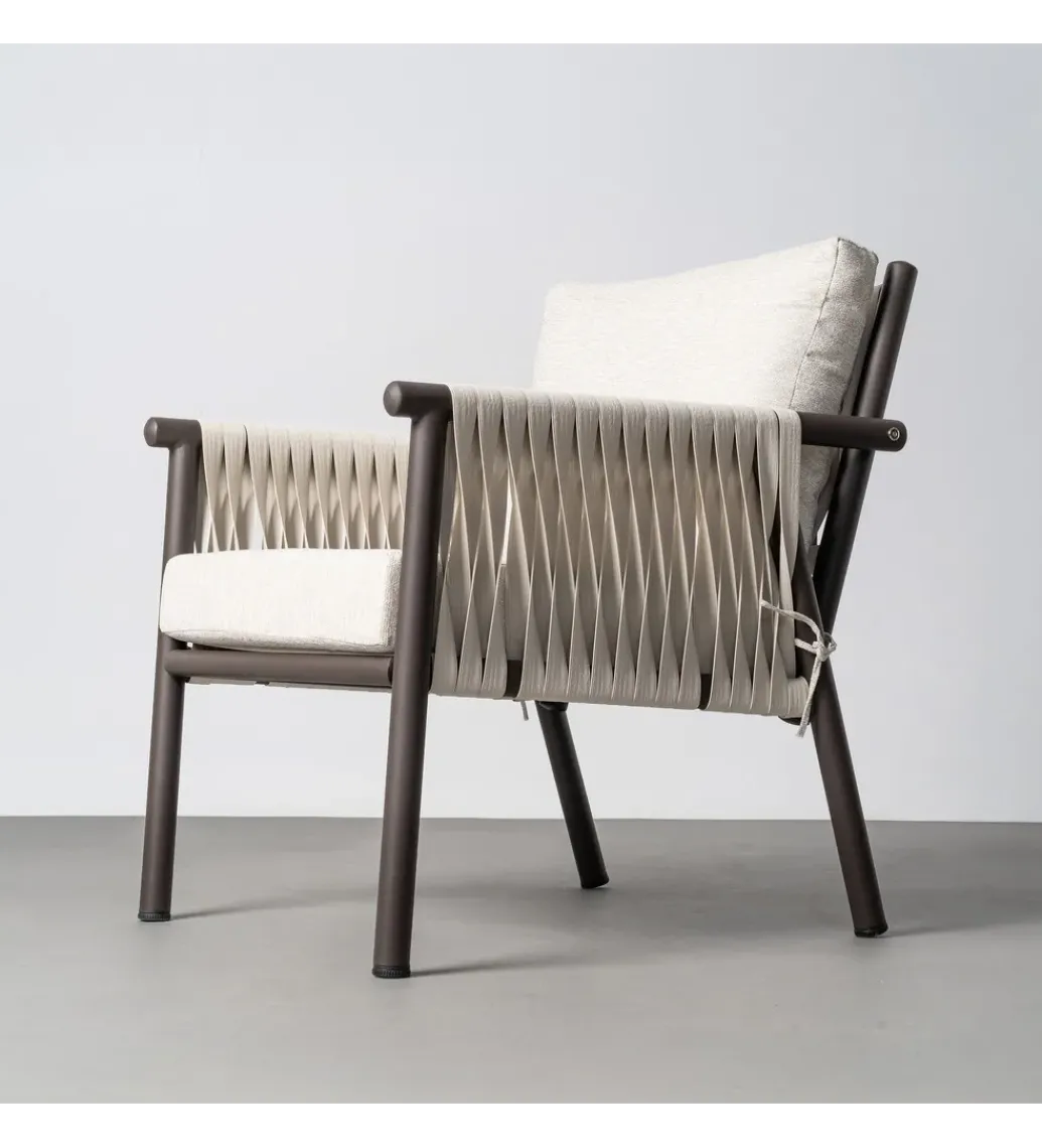Zestaw mebli ogrodowych KADARMO czarnobiałe*Zona-Design Best