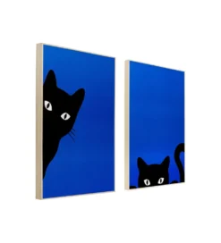 Zestaw 2 obrazów CIAO GATTO 60 x 40 cm*KDesign Online