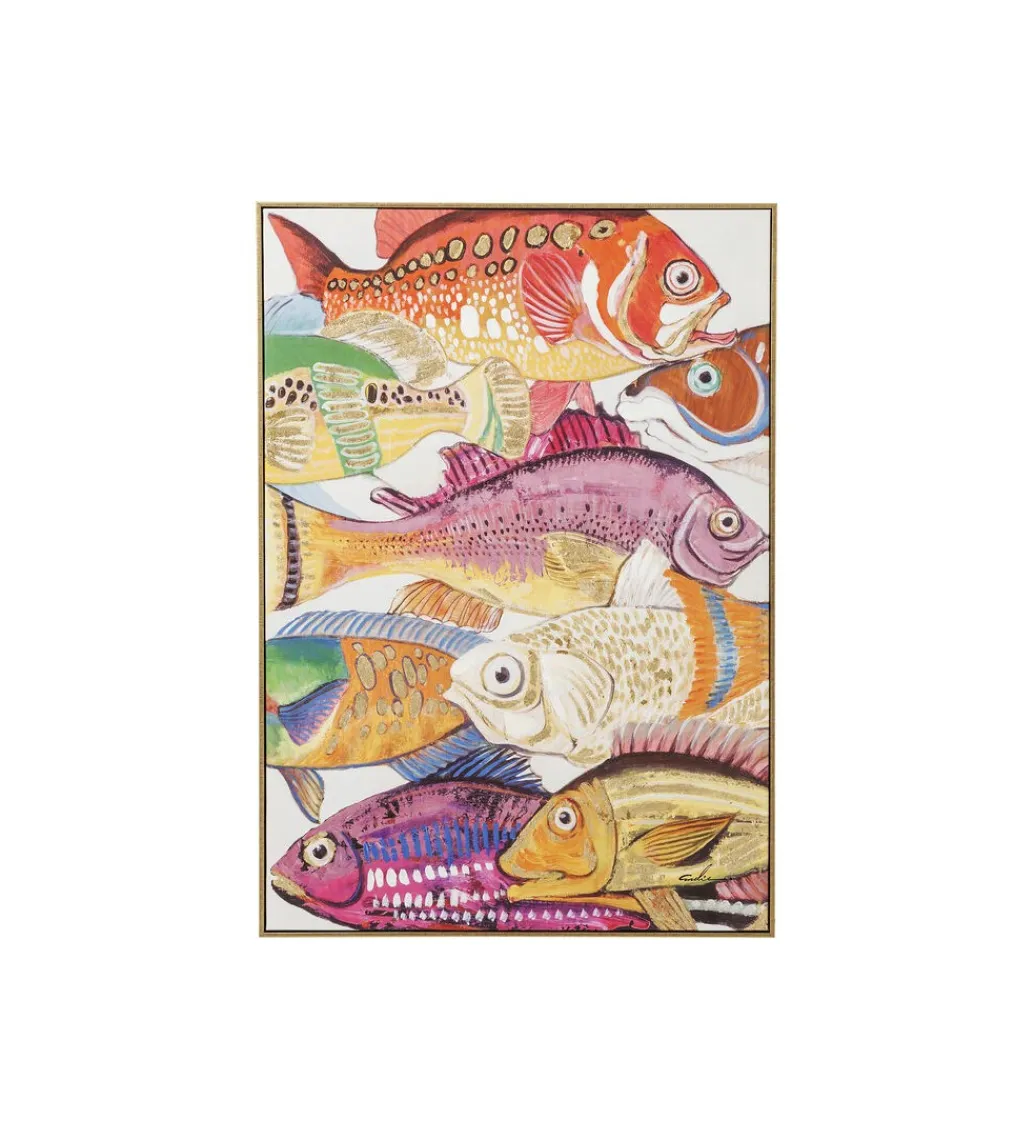 Zestaw 2 obrazów TOUCHED FISH MEETING*KDesign Discount