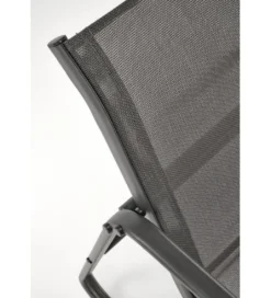 Zestaw ogrodowy CONOR sofa 114 cm dwa fotele 76 cm stolik 75 cm czarno szary*Halmar Outlet