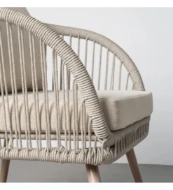 Zestaw ogrodowy DUNA sofa 153 cm dwa fotele 74 cm stolik 66 cm*Zona-Design Online