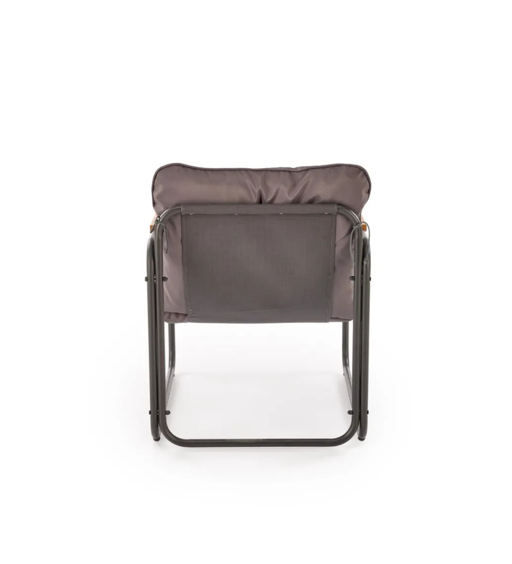 Zestaw ogrodowy HUDSON sofa 116 cm dwa fotele 75 cm ława 68 cm popielaty brązowy*Halmar Hot