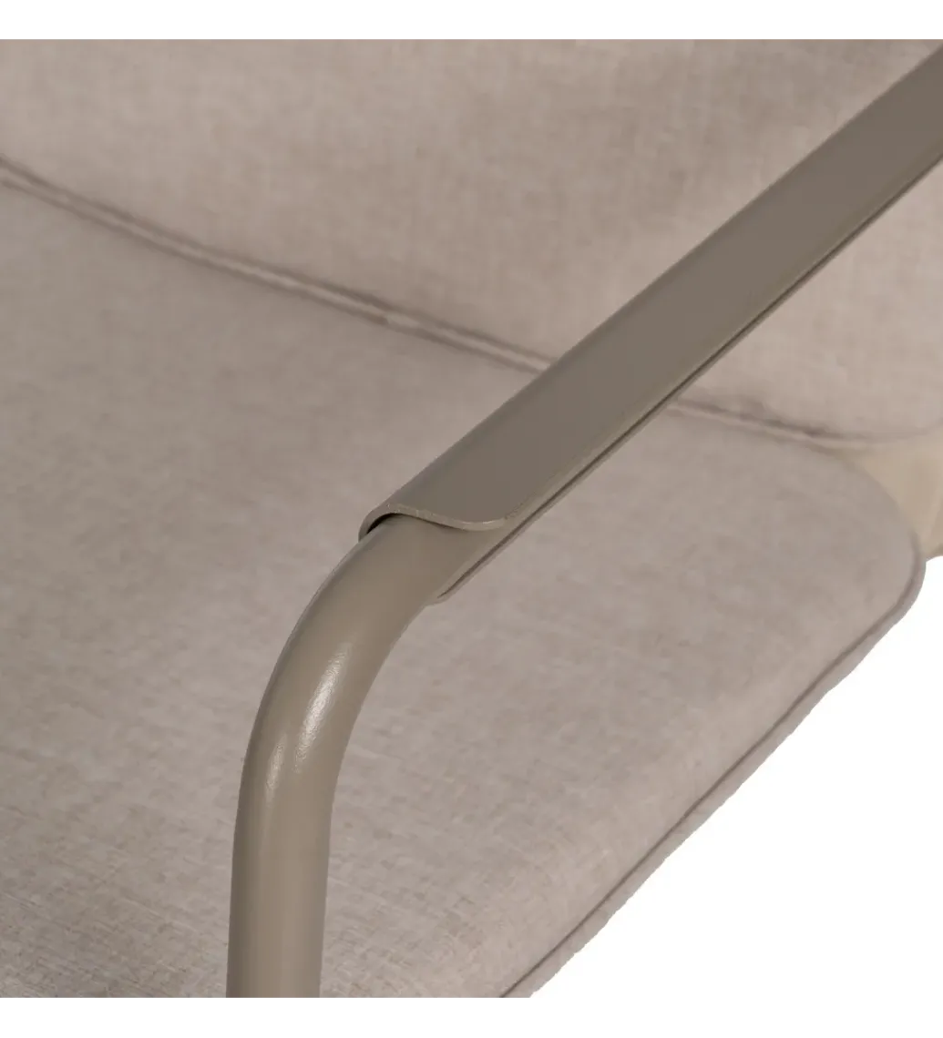 Zestaw ogrodowy OMAMA Szary 2 fotele + sofa + stolik*Zona-Design