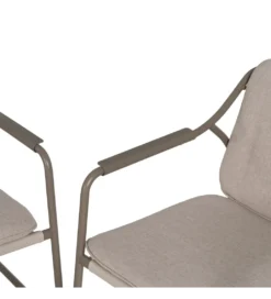Zestaw ogrodowy OMAMA Szary 2 fotele + sofa + stolik*Zona-Design