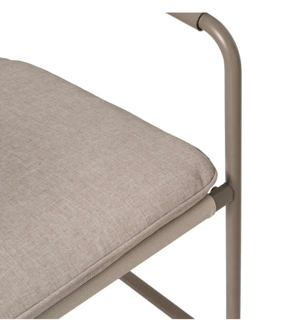 Zestaw ogrodowy OMAMA Szary 2 fotele + sofa + stolik*Zona-Design
